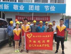<strong>我院爱心天使医疗分队免费为徐州地铁修建工人健康体检</strong>